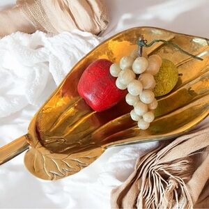 Brass Bowl, Leaf Shape